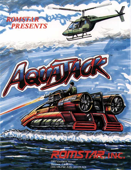 Aquajack (US) Arcade Game Cover